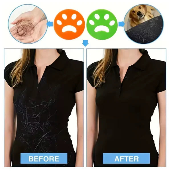 Conjunto de 4 coletores de pelos de animais para máquina de lavar roupa