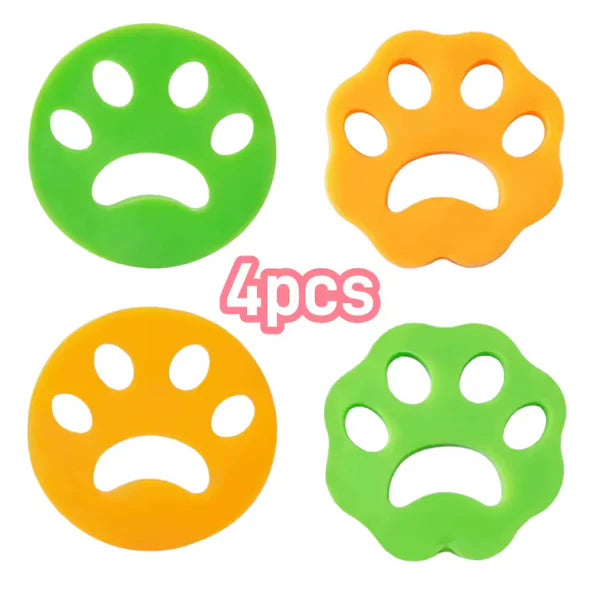Conjunto de 4 coletores de pelos de animais para máquina de lavar roupa
